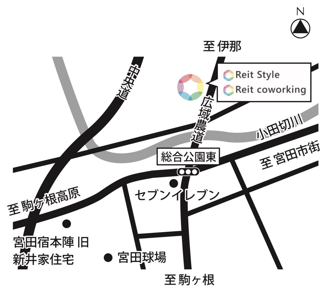 宮田村にある美容院 ReitStyleの地図