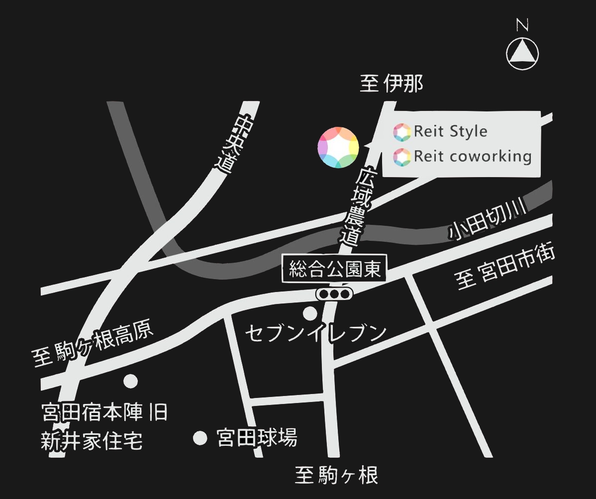 宮田村にある美容院　ReitStyleのMAP